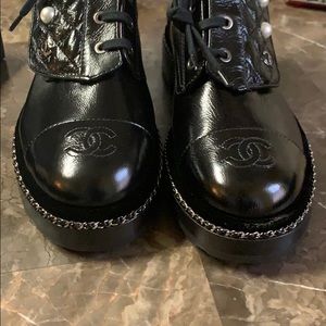 chanel low boots